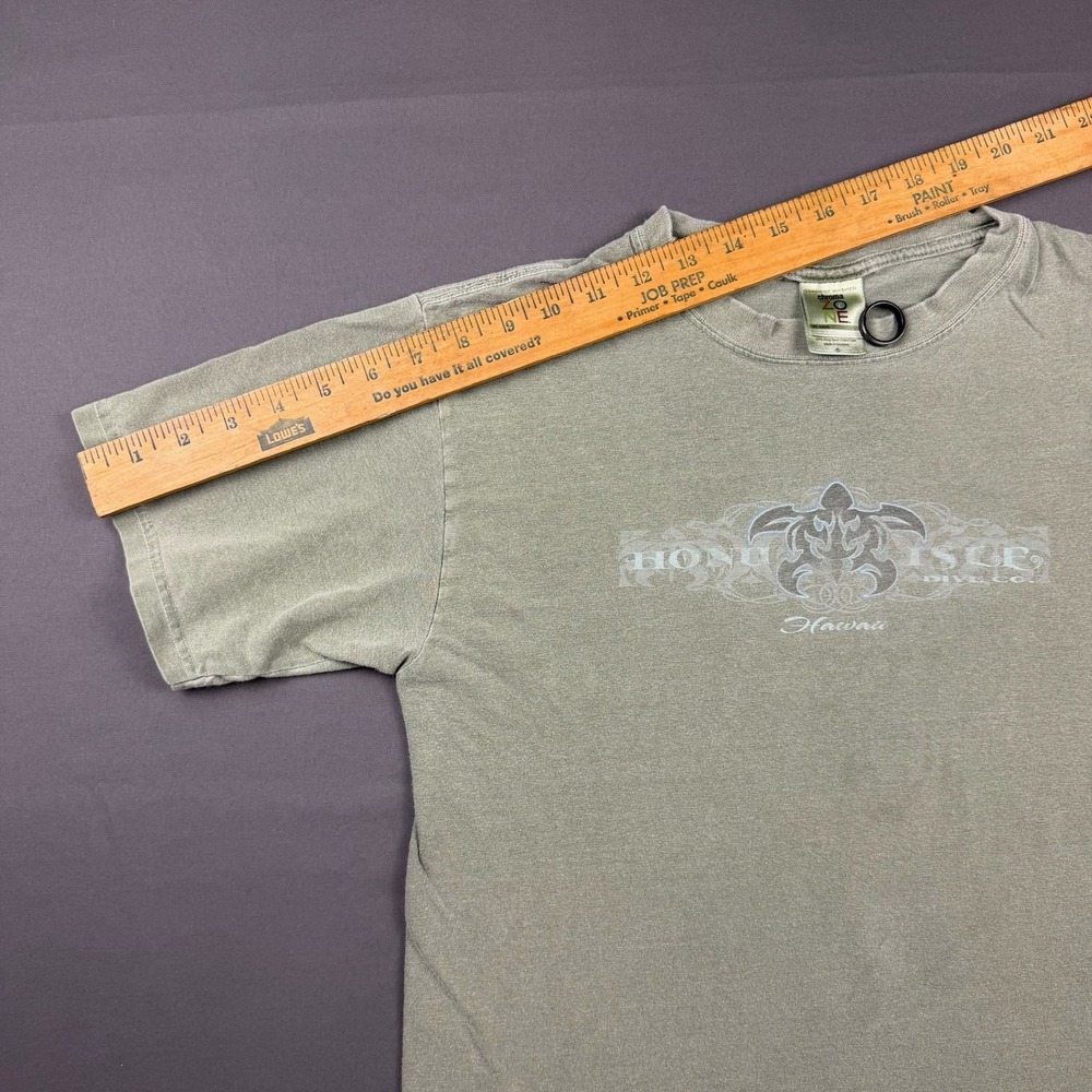 Chroma Zone by Anvil Hawaii Honu Isle Sea Turtle T-Shirt Mens Small Green - Picture 6 of 8